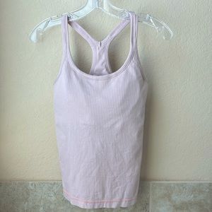 LULULEMON Ebb to Street Tank (8) Misty Pink